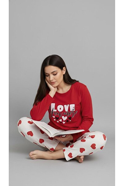 new ats Дамски памучен комплект от две части пижама