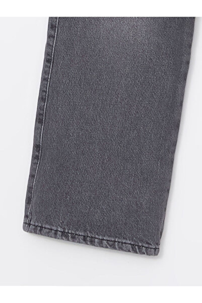 LC Waikiki Black Loose Fit Girls' Cargo Jeans