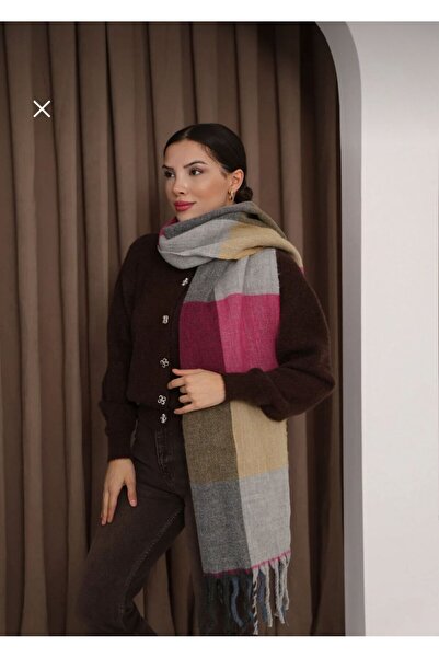 Store Plaid Checkered Winter Scarf