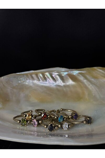 MyMotifVintage Antik Bakır Sitâre yüzük Ayarlanabilir