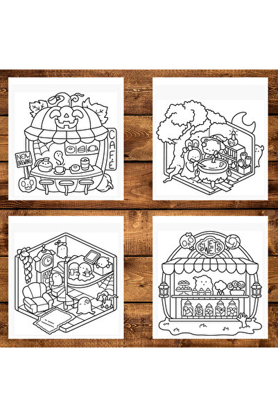 Legendary Gifts Painting book, 40 illustrations Spooky Corner