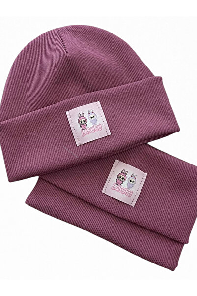 Mustran 95% бавовна, ручної роботи, для дітей віком 4-12 років, набір з 2 шапок і шарфів | Подвійний шар, 4 шари, захист вух, сувенір