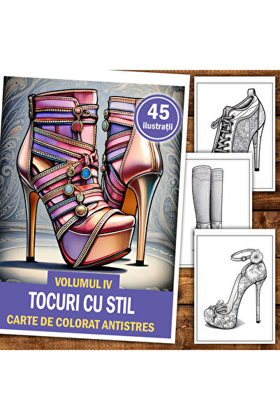 Legendary Gifts Carte de pictura, 45 de ilustratii Tocuri cu Stil - Volumul IV