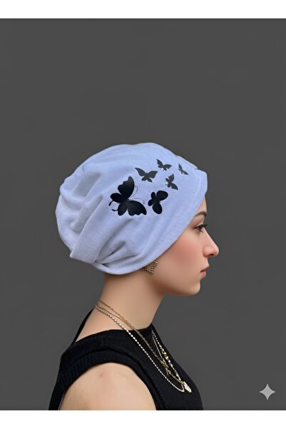 Raska Home Printed Button Elastic Hair Towel, Hair Cap, Makeup Cap, Facial Ca...