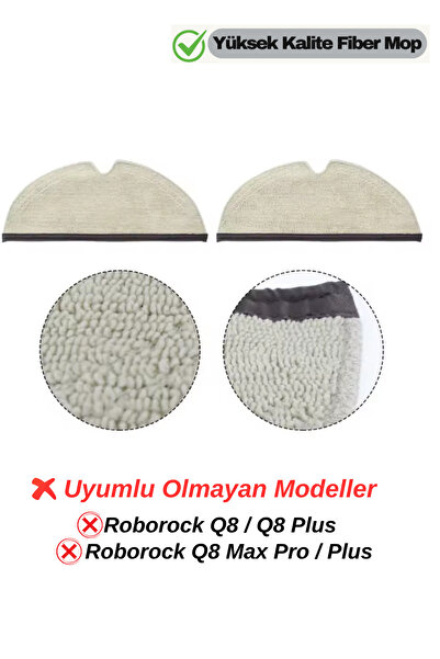 RotRever Roborock S5 S5 Max S6 S6 Pure S6 Maxv,Roborock Q5 Q7 Q8 Uyumlu Fiber...