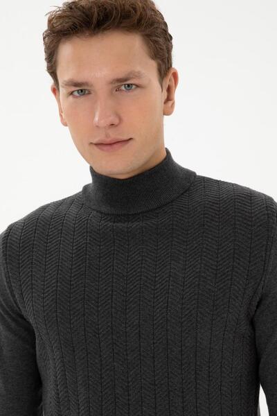 U.S. Polo Assn. Men's Anthracite Melange Sweater Tekspor224077.9