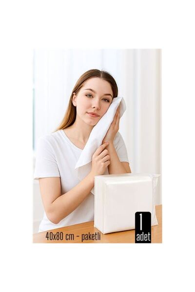 ModaCar Tek Kullanımlık Havlu - Kuru Havlu - Paketli ve Çok Amaçlı 40X80 CM 1...