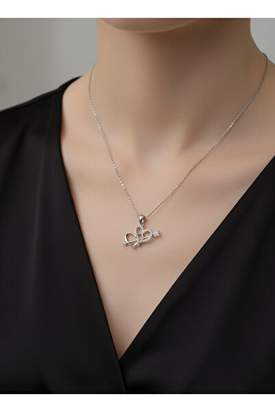 Zarene Silver Sonsuz Aşk Bağı Kalp Kolye 925 Ayar Gümüş
