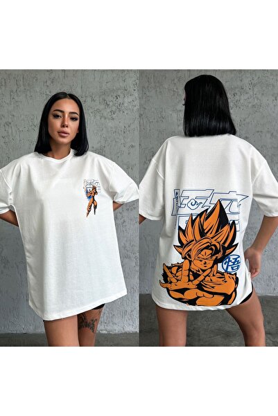 ESSFASIHON Μπλούζα Unisex με τύπωμα oversized