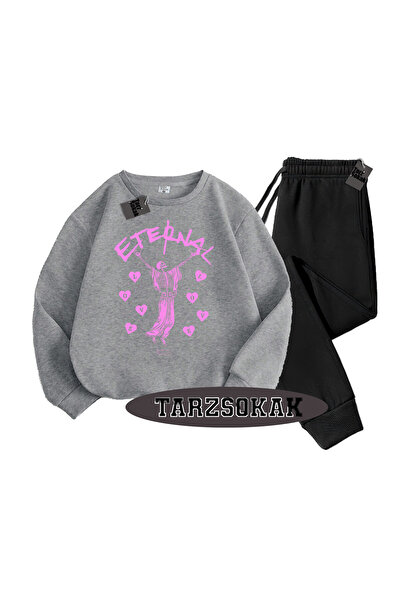 Tarzsokak Set dublu detaliat Gri Biskilet Eternal