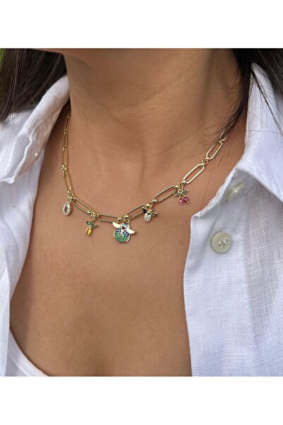 nunu takı قلادة ساحرة ملونة ومزخرفة