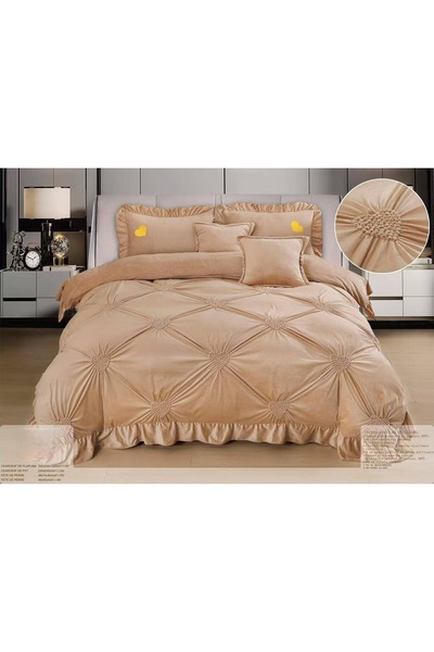 CHIRASO CHIRASO Bedding, Plush Velvet, Classic Sheet 220x240cm, Duvet Cover 200x230+12cm, 4 Pillowcases