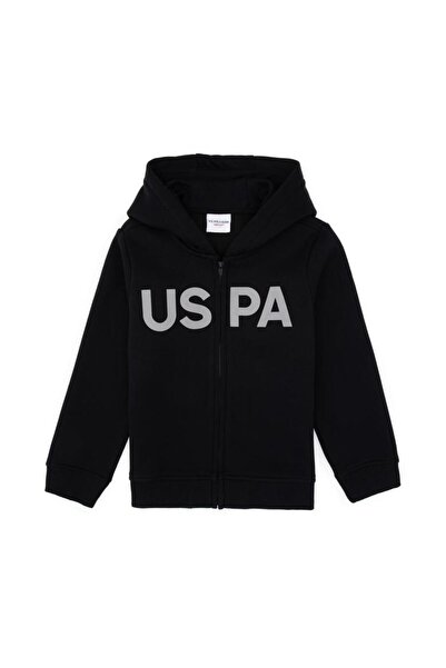 U.S. Polo Assn. Băiat Negru basic cu glugă Swea tricou TEKSPOR233536.4