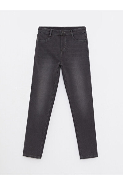 LC Waikiki Gray Slim Fit Girl's Jean Trousers