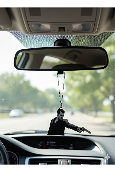 B2 Studio Eşref Tek Temalı Dikiz Aynası Süsü – Kabartma 3D Baskı, Çift Taraflı