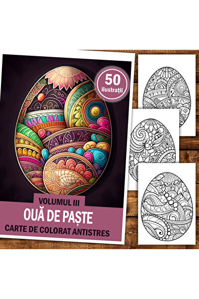 Legendary Gifts Carte de pictura, 50 de ilustratii Oua de Pasti - Volumul III