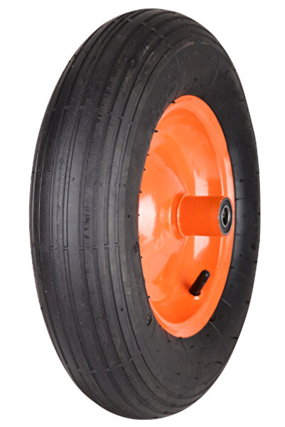Evotools Roată pneumatică Zn tip A cu jantă metalică - tip A85l 4.00-8 140 mm