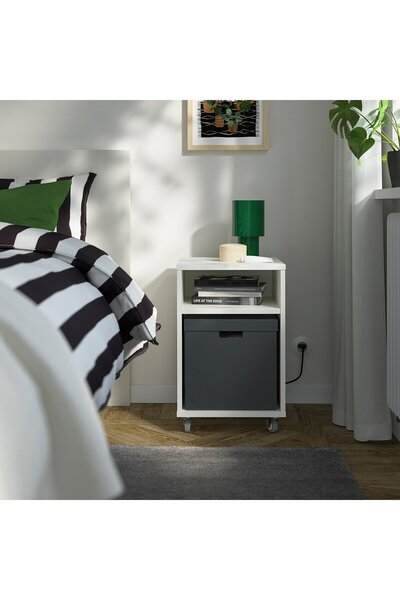 IKEA Storage Box With Lid, Anthracite, 32x35x31 cm