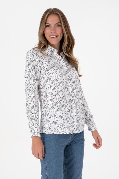 U.S. Polo Assn. Women's Navy Blue Long Sleeve Shirt Tekspor233407.3