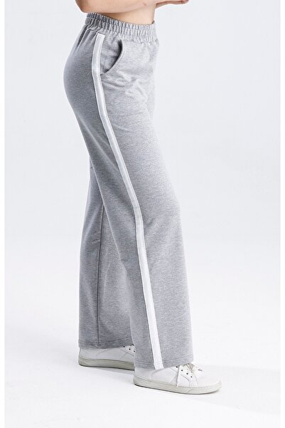Green Hill Wide Leg Yanda Striped Detail Sweatpants Trousers