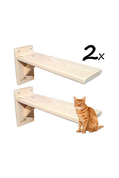 Barış Dizayn Doğal Ahşap Güçlendirilmiş Uzun 30cm kedi basamağı kedi köprüsü ...