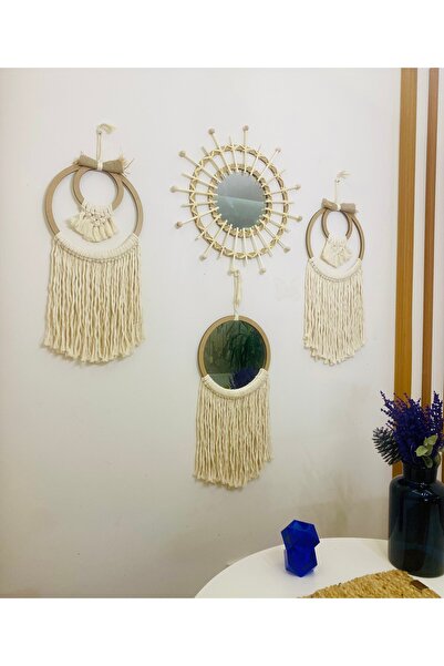 kattuna Kattun Macrame Mirror Set of 4