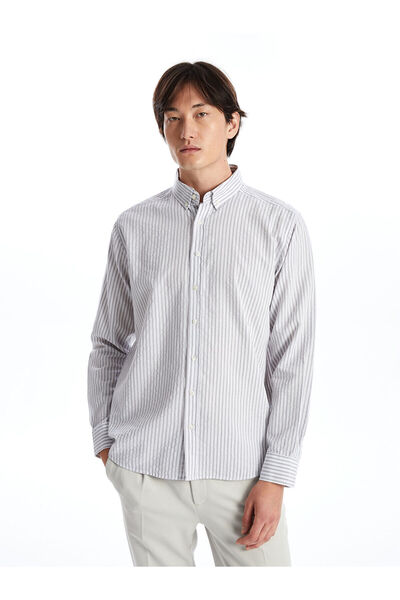 LC Waikiki Μακρυμάνικο ανδρικό πουκάμισο με κανονική εφαρμογή