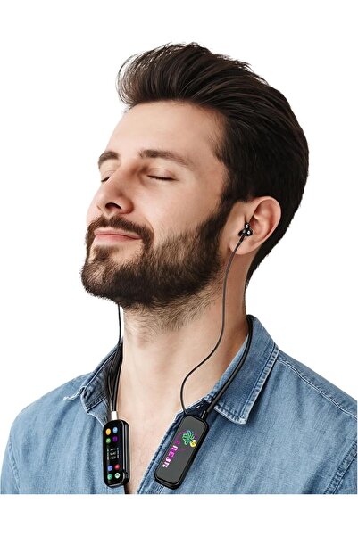 JBQ سماعات رأس لاسلكية بتقنية البلوتوث 5.4 مع دعم بطاقة SD - أسود