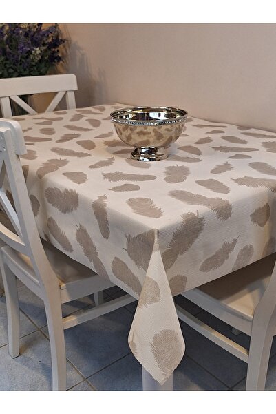 Başak Ev Tekstili Imported Erasable Pvc Tablecloth – Non-Slip Base, Fabric-Look Pvc Table Cover