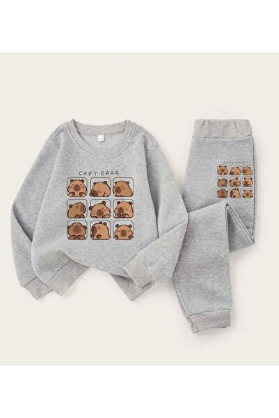 No Plan DEVOJČICE/DJECA KAPIBARA 9SELFIE ŠTAMPANA TRENERKA