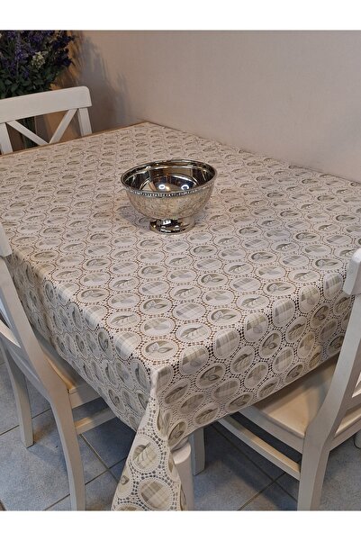 Başak Ev Tekstili Εισαγόμενο Τραπεζομάντιλο με δυνατότητα σκουπίσματος – Πανί από PVC με αντιολισθητική βάση