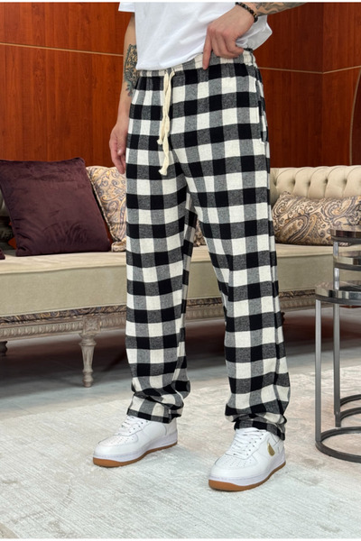 corfixman Plaid Pajama Bottoms