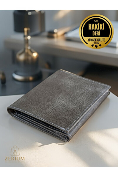 ZERİUM Genuine Leather Flint – Premium Genuine Leather Men's Wallet and Card Holder