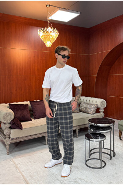 corfixman Plaid Pajama Bottoms