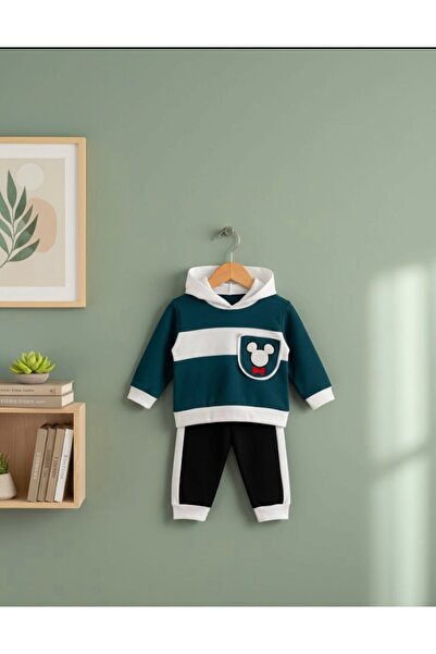 Million kapşonlu erkek alt üst swit esofman takım laci beyaz renk takım