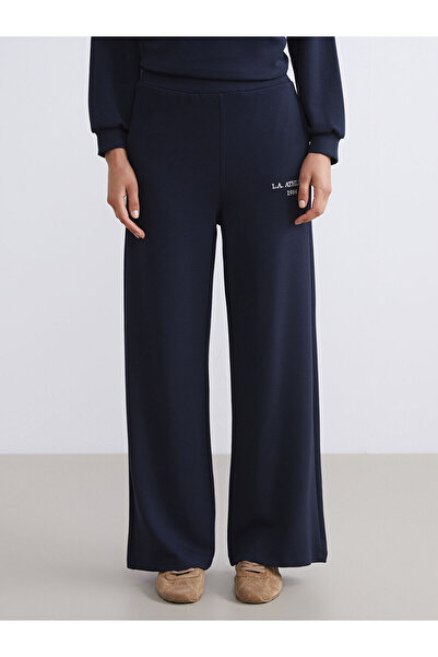 LC Waikiki LCW Modest Lacivert L.a. Athletic Nakışlı Kadın Eşofman Altı W5JE25Z8