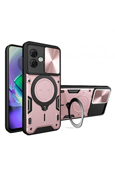 Stef's Cat Husă pentru Motorola Moto G54 Power Edition, CamGuard Pro, Auriu roz