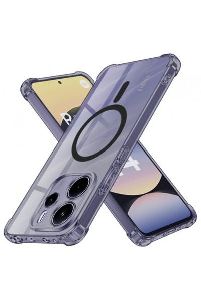 Stef's Cat Θήκη MagSafe για Xiaomi Redmi Note 14 5G, Αντικραδασμική, Διαφανής...