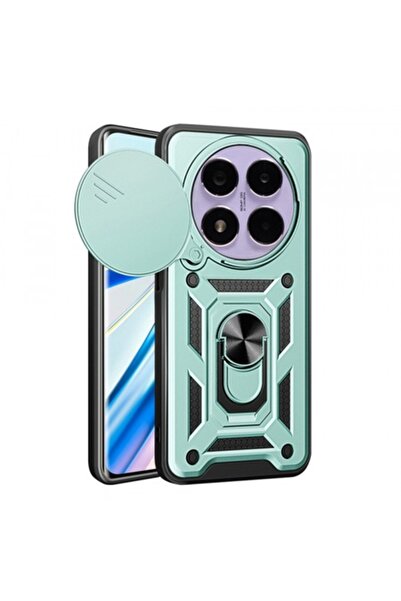 Stef's Cat Husă pentru Xiaomi Poco X7 / Note 14 Pro 5G, CamShield, Verde