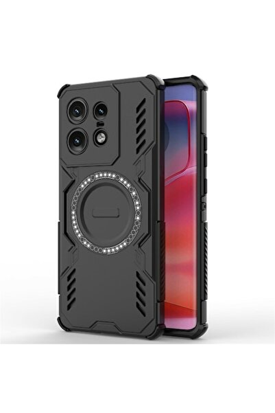 Stef's Cat Husă ArmorMag pentru Motorola Edge 50 Pro (I98), Policarbonat, Negru