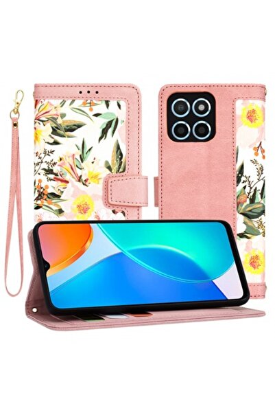 Stef's Cat Carcasă pentru Honor 70 Lite / X6 / X8 5G, FlipCraft, Roz