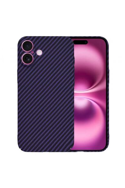 Stef's Cat Carcasă pentru Apple iPhone 16 Plus, Carbonite FiberShell, Violet