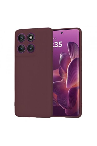 Stef's Cat Θήκη τηλεφώνου για Motorola Edge 60 Pro, SoftFlex, Μπορντό