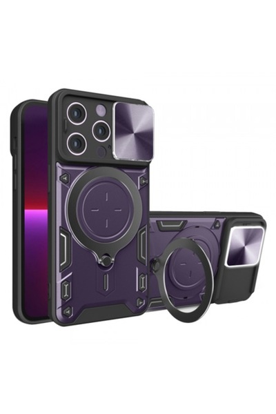 Stef's Cat Θήκη για Apple iPhone 13 Pro, CamGuard Pro, Μωβ