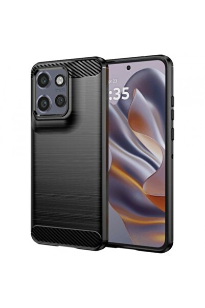 Stef's Cat Husă de telefon pentru Motorola Edge 50 Neo, Carbon, Negru