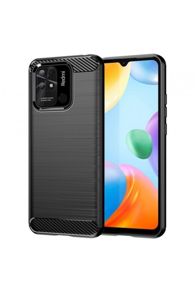 Stef's Cat Θήκη για Xiaomi Redmi 10C, Carbon, Μαύρη