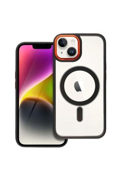 Stef's Cat Carcasă MagSafe pentru Apple iPhone 14, Color Edge Mag, aurie