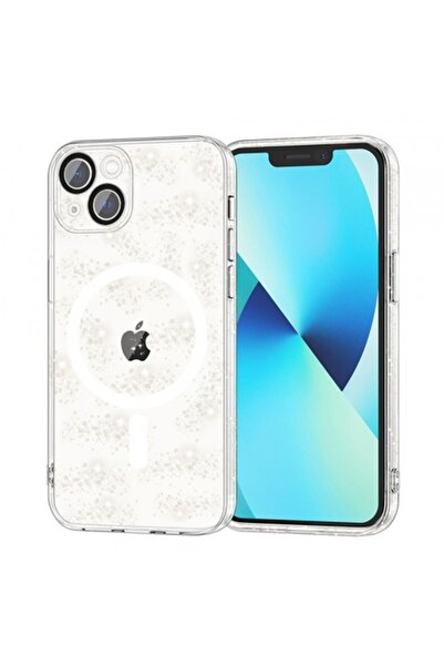 Stef's Cat Carcasă MagSafe pentru Apple iPhone 13, SparkleSkin, Transparentă