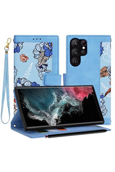 Stef's Cat Carcasă pentru Samsung Galaxy S22 Ultra 5G (S908), FlipCraft, Alba...