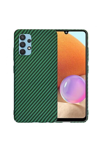 Stef's Cat Carcasă Samsung Galaxy A32 (A325), Carbonite Fibershell, Verde